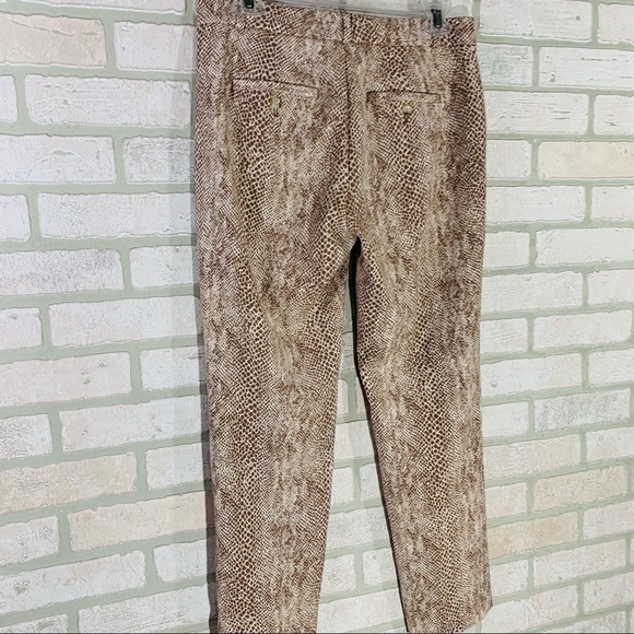 Banana Republic Avery Snakeskin Print Pants Size 2 - Picture 9 of 11